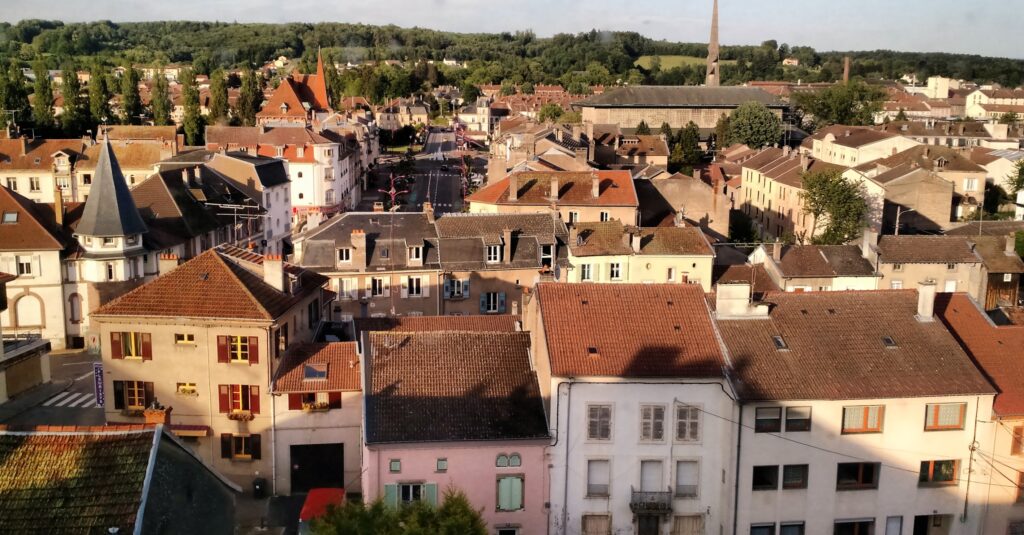 Baccarat depuis le château Gaillard. 